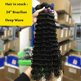 China De diepe Bundels van het Golf Braziliaanse Haar, Onverwerkte Braziliaanse Krullende Haarbundels  leverancier