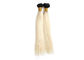 1B-Blonde 613 van het de Kleuren Menselijk Maagdelijk Haar van Ombre van het Kleuren Braziliaans Haar Weft Weefsel 12“ aan 26“ leverancier