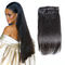 Klem van het kleuren#1 knipt de Zwarte Haar in Menselijk Haar Dikke 7 Stukken 14 Braziliaanse Menselijk Haaruitbreiding leverancier
