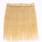 De duurzame Halo's van de Blonde#613 Kleur knippen in Zijdeachtig Recht 100% het Menselijke Haarmateriaal van de Haaruitbreiding weg leverancier