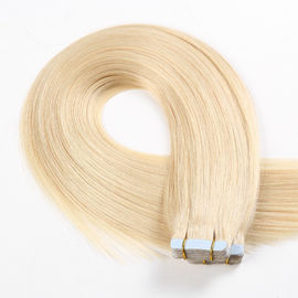 China #60 de lichtste Band van het Blonde Echte Menselijke Haar in Uitbreidingen Rechte Textuur leverancier