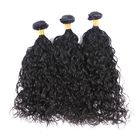 China 100 het Onverwerkte Braziliaanse Menselijke Haar van de Watergolf, Natuurlijke Zwarte Krullende Haarbundels  bedrijf