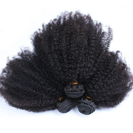 Braziliaanse Maagdelijke Natuurlijke Zwarte Kleur van het Menselijke Haarbundels van het Afro de Kroezige Krullende Haar Geen Verwarring leverancier